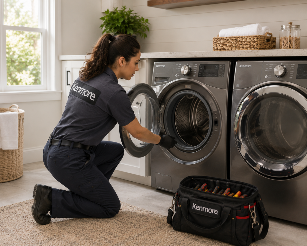 kenmore washer not spinning