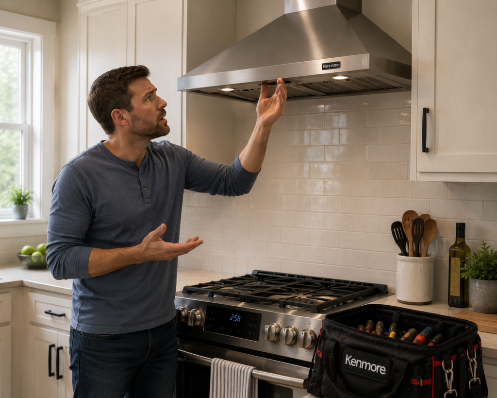 kenmore range hood not working