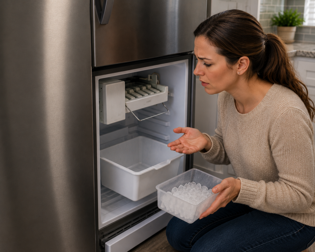 kenmore ice maker not making ice