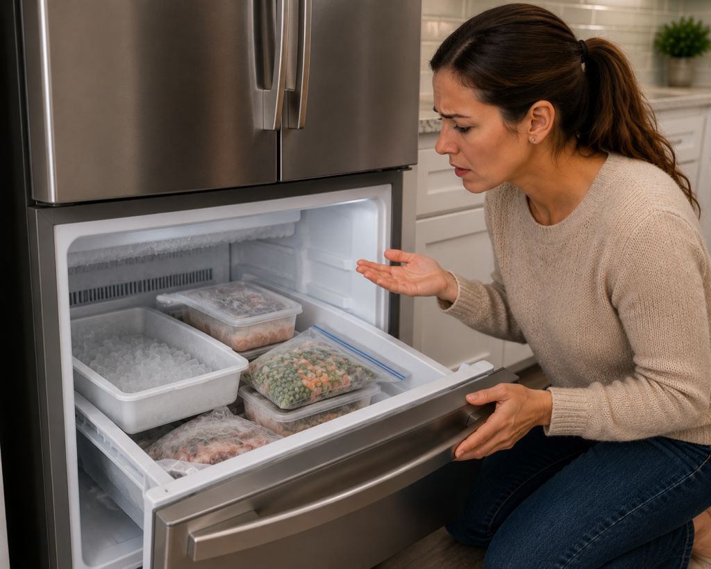 kenmore freezer not freezing