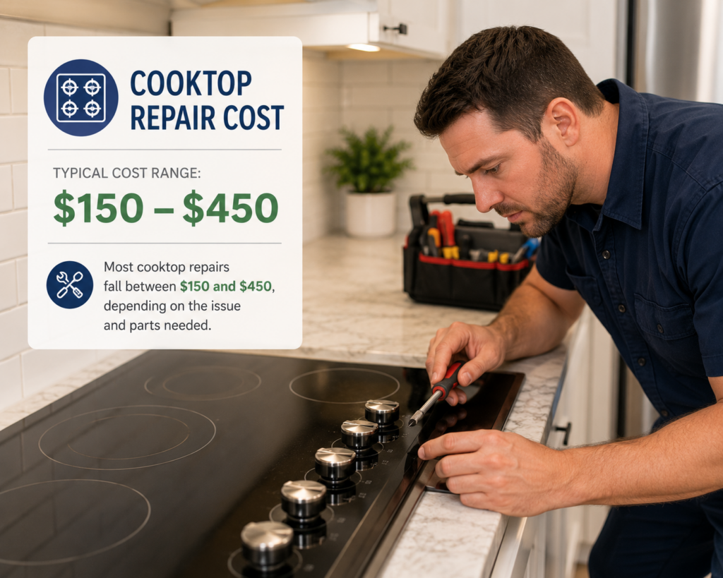 kenmore cooktop repair cost