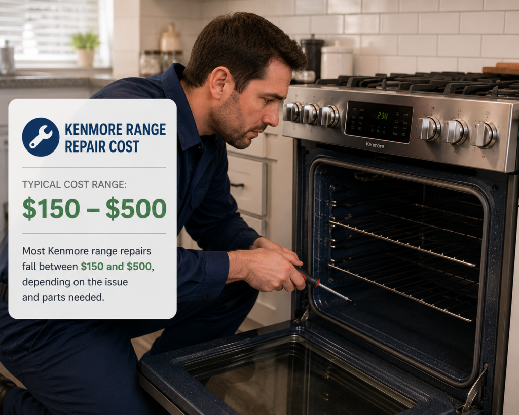 kenmore range repair cost
