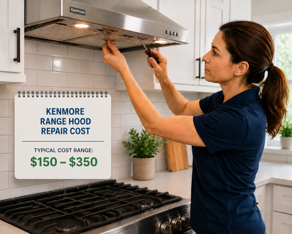 kenmore range hood repair cost