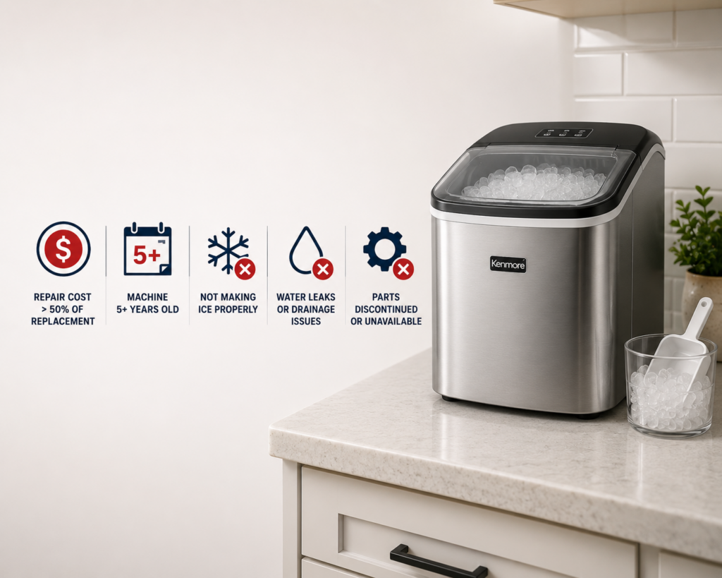 when to replace kenmore ice maker