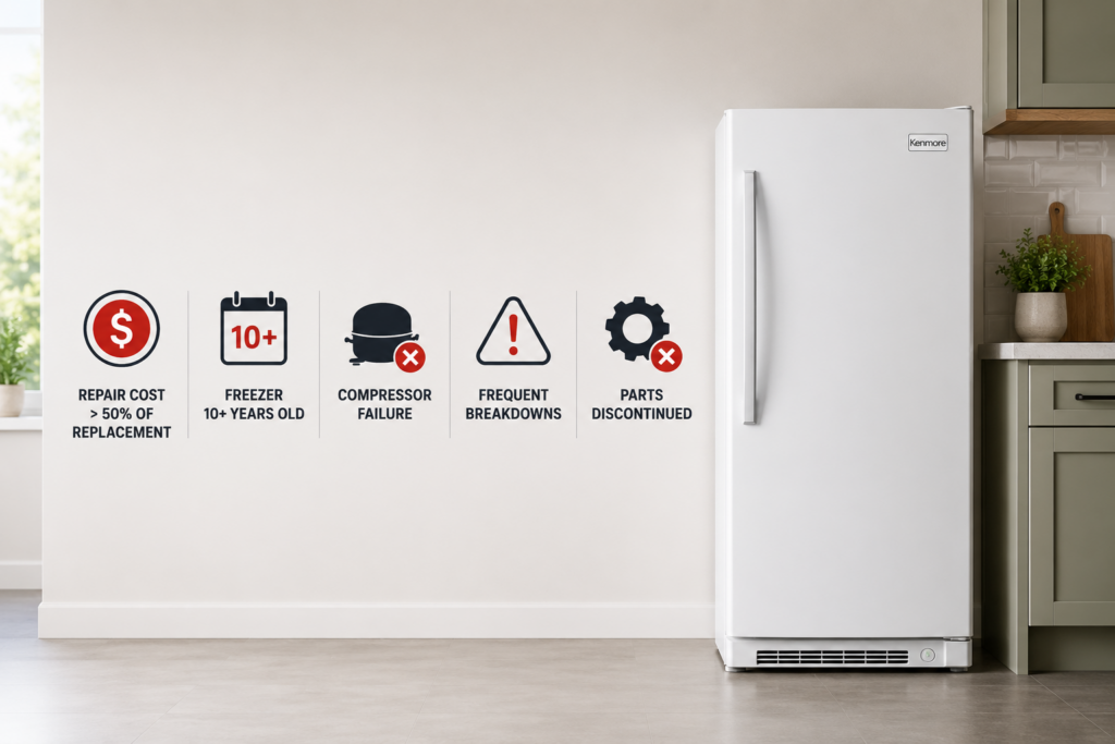 when to replace kenmore freezer