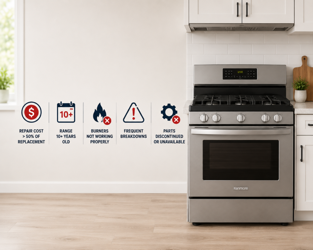repair or replace kenmore range
