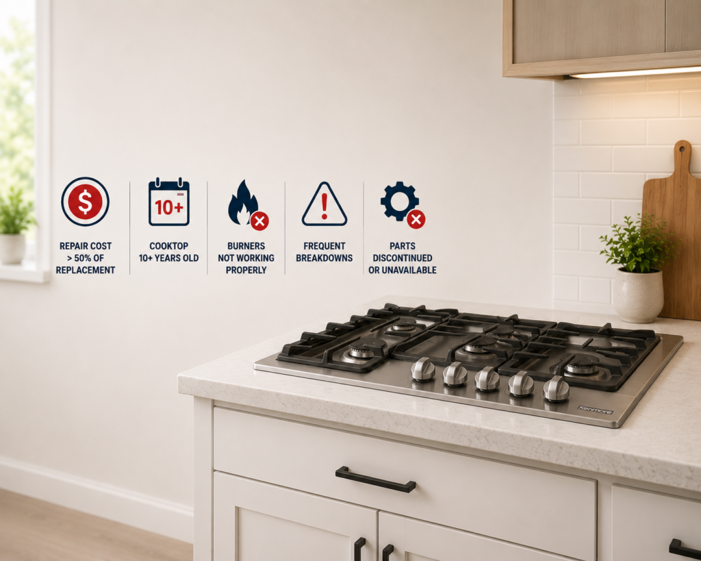 kenmore cooktop replacement
